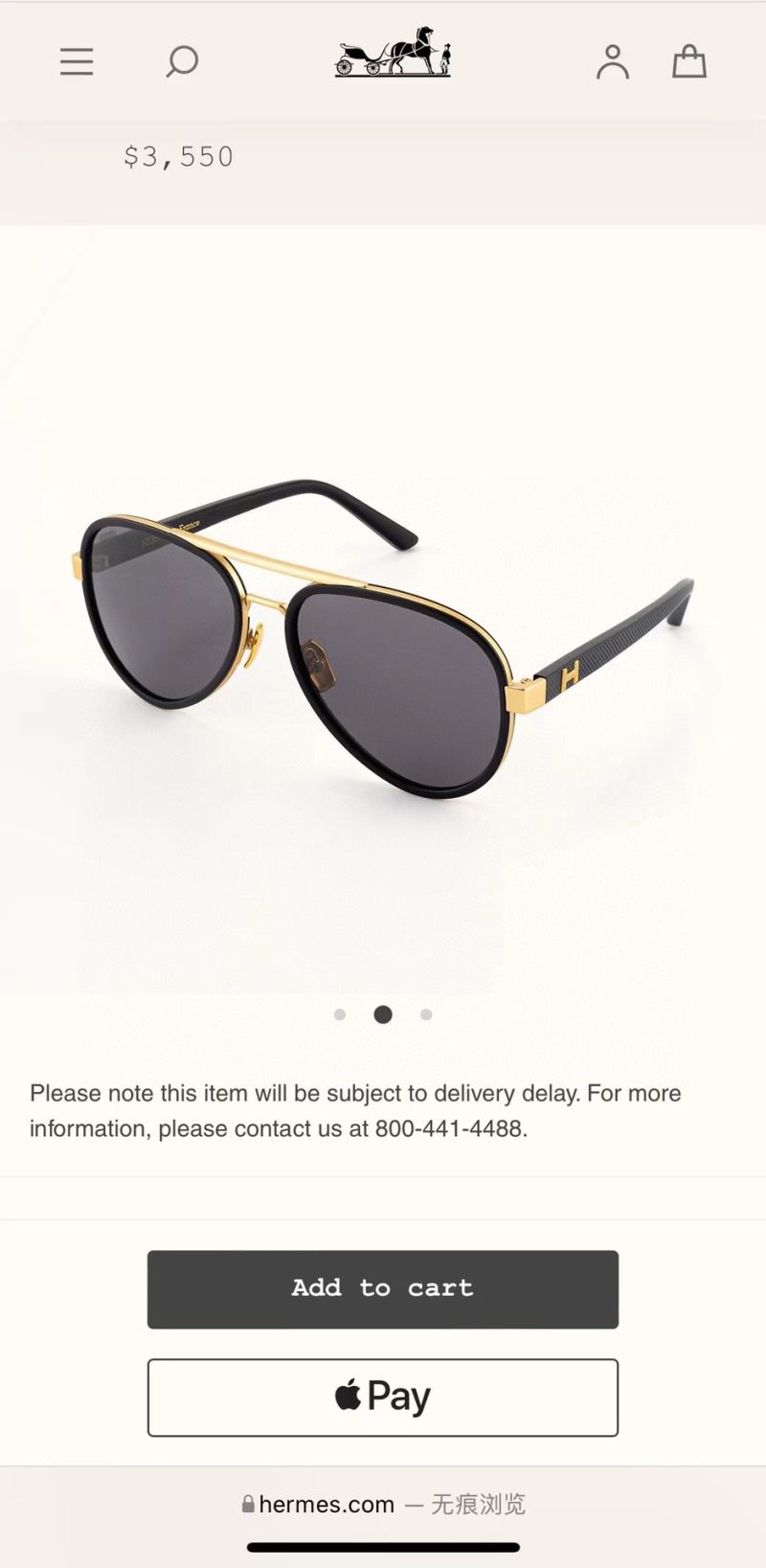 Hermes Sunglasses