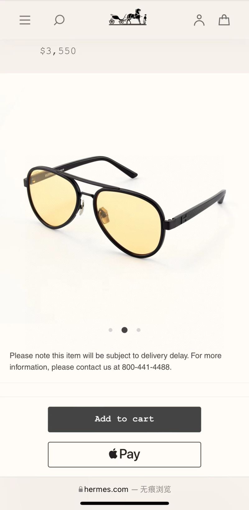 Hermes Sunglasses