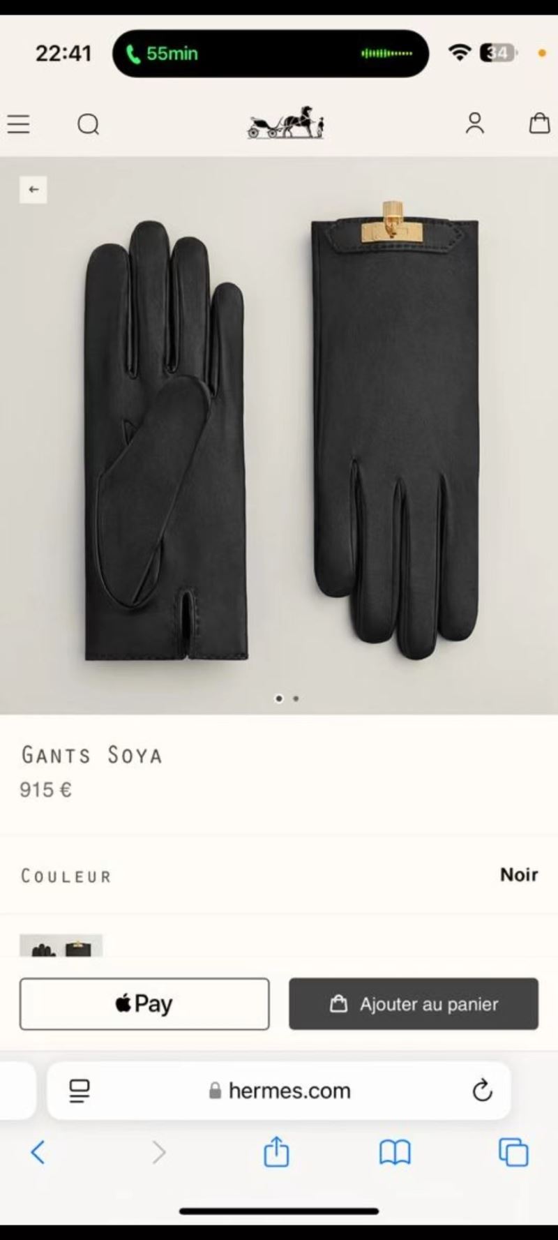 Hermes Gloves