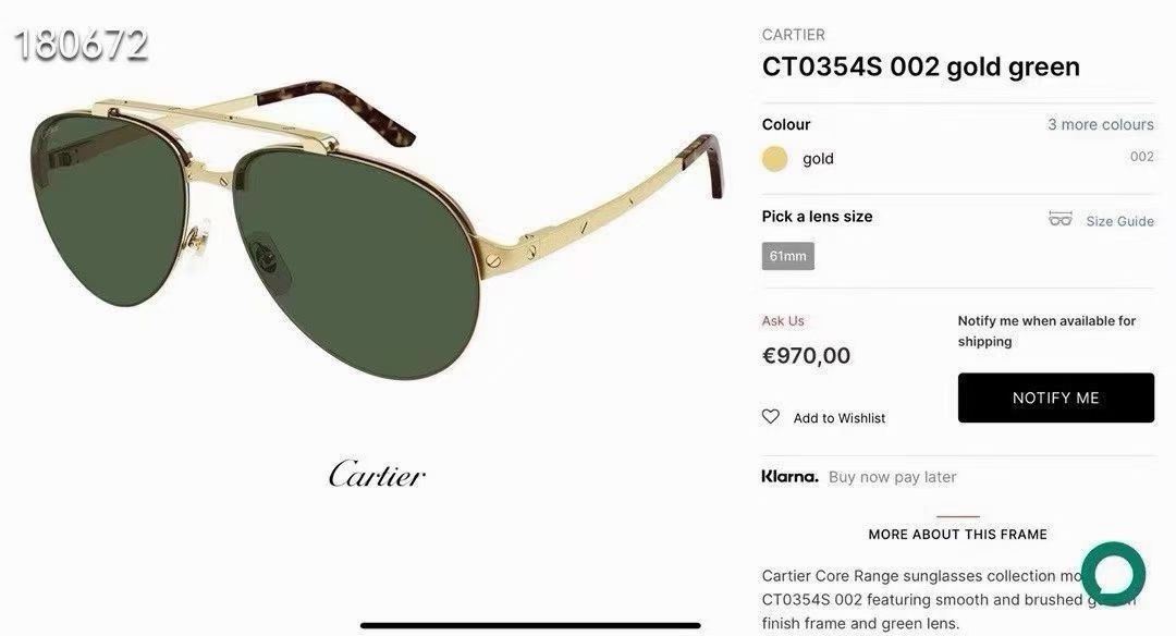 Cartier Sunglasses